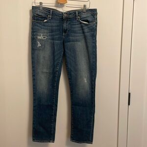 Distressed ankle peg jeans from Paige 
Size 31